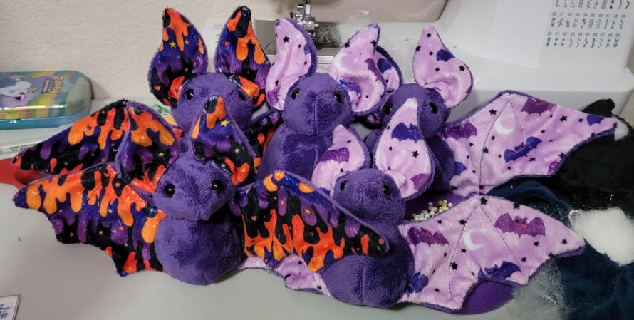 Halloween Bats, Pattern by BeeZeeArt